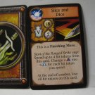 2005 World of Warcraft Board Game piece: Rogue Card - Slice and Dice