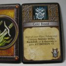 2005 World of Warcraft Board Game piece: Rogue Card - Cold Blood