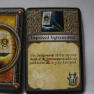 2005 World of Warcraft Board Game piece: Paladin Card - Improved Righteousness