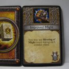 2005 World of Warcraft Board Game piece: Paladin Card - Improved Might