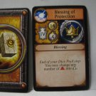 2005 World of Warcraft Board Game piece: Paladin Card - Blessing of Protection