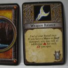 2005 World of Warcraft Board Game piece: Druid Card - Weapon Balance