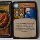 2005 World of Warcraft Board Game piece: Mage Card - Teleport