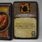 2005 World of Warcraft Board Game piece: Mage Card - Incinerate