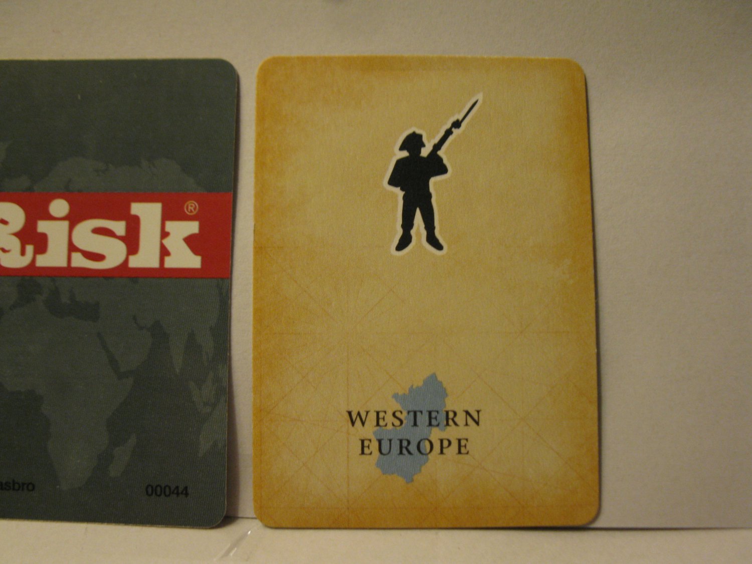 2003 Risk Board Game piece: Territory Card - Western Europe