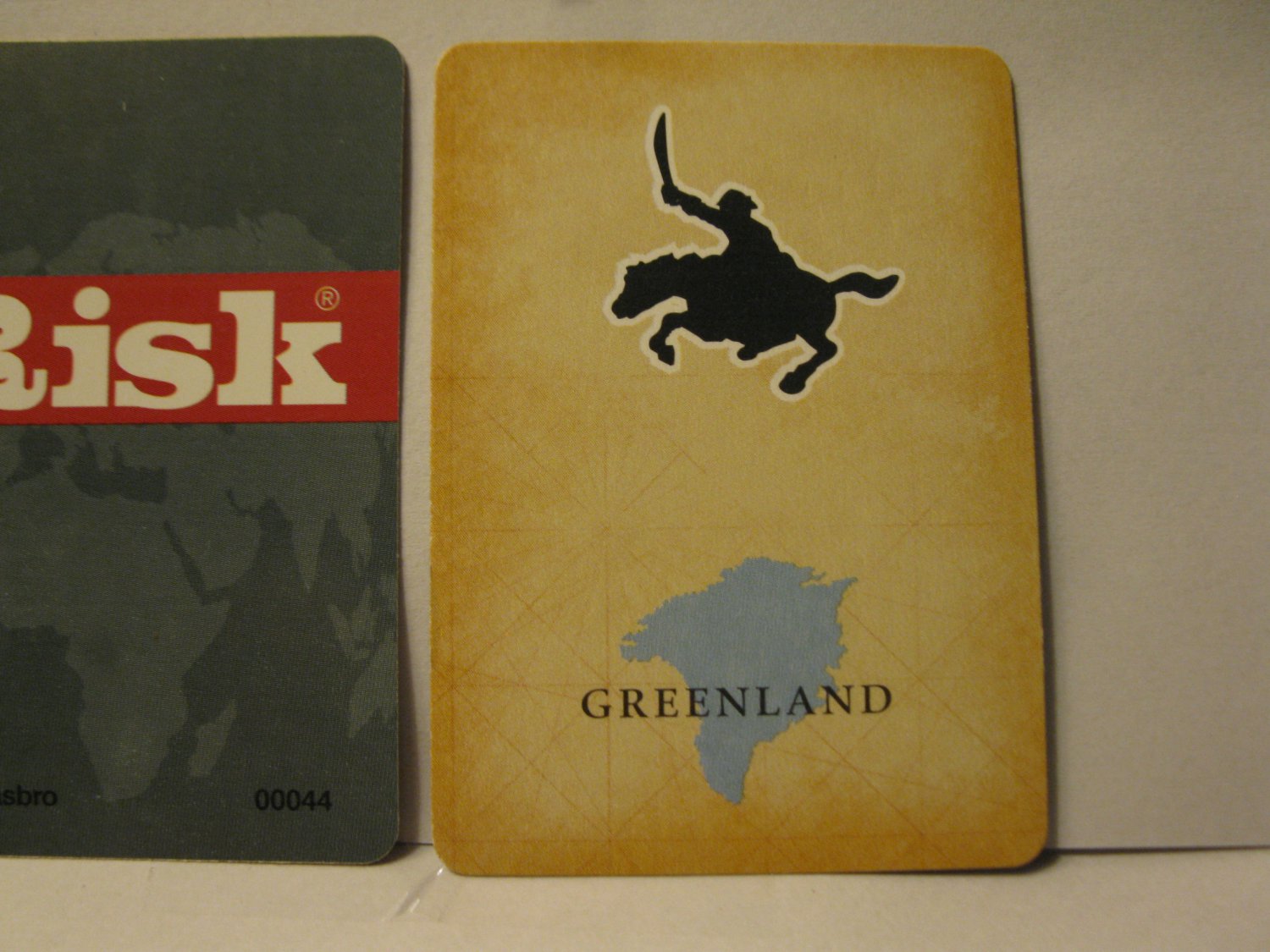 2003 Risk Board Game piece: Territory Card - Greenland