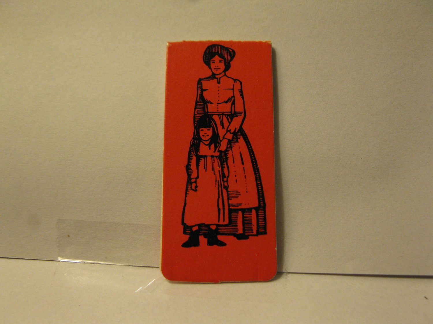 1978 Little House on the Prairie Board Game piece: Red Ma & Carrie Pawn
