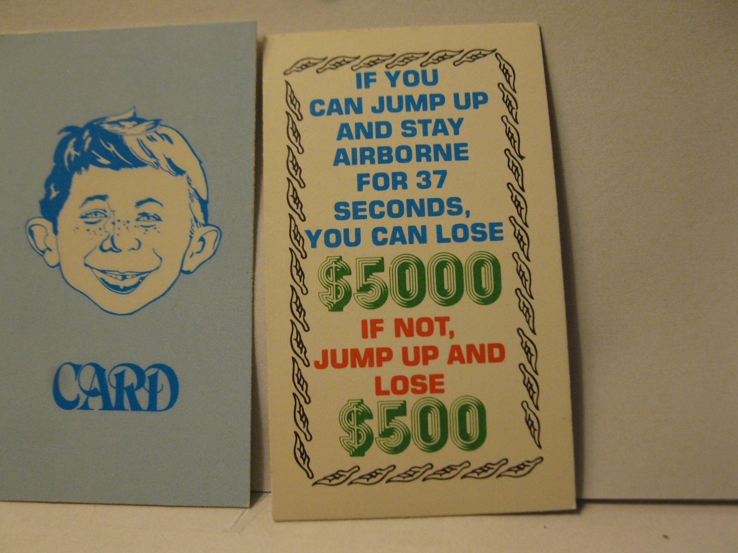 1979 MAD Magazine Board Game piece: Card #9
