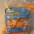 (10) Ideal In-Sure Push-In 3 Port Orange Wire Connectors - #12-20 AWG- Brand New