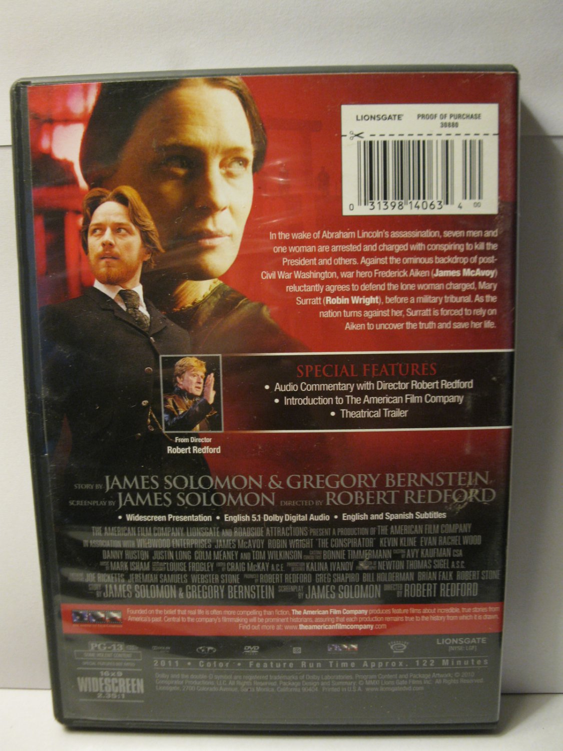 DVD - The Conspirator