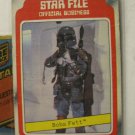 (TC-1273) 1980 Star Wars - Empire Strikes Back Trading Card #11 - Star File Boba Fett