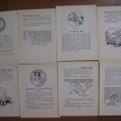 John R, Neill - 1915 The Scarecrow of OZ - 8 partial page Bookplates #3