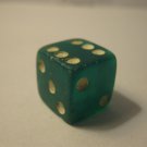 Used Standard Size Dice: Translucent Green w/ White Dots