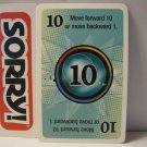 2003 Sorry Board Game Piece: Card - Move Forward 10