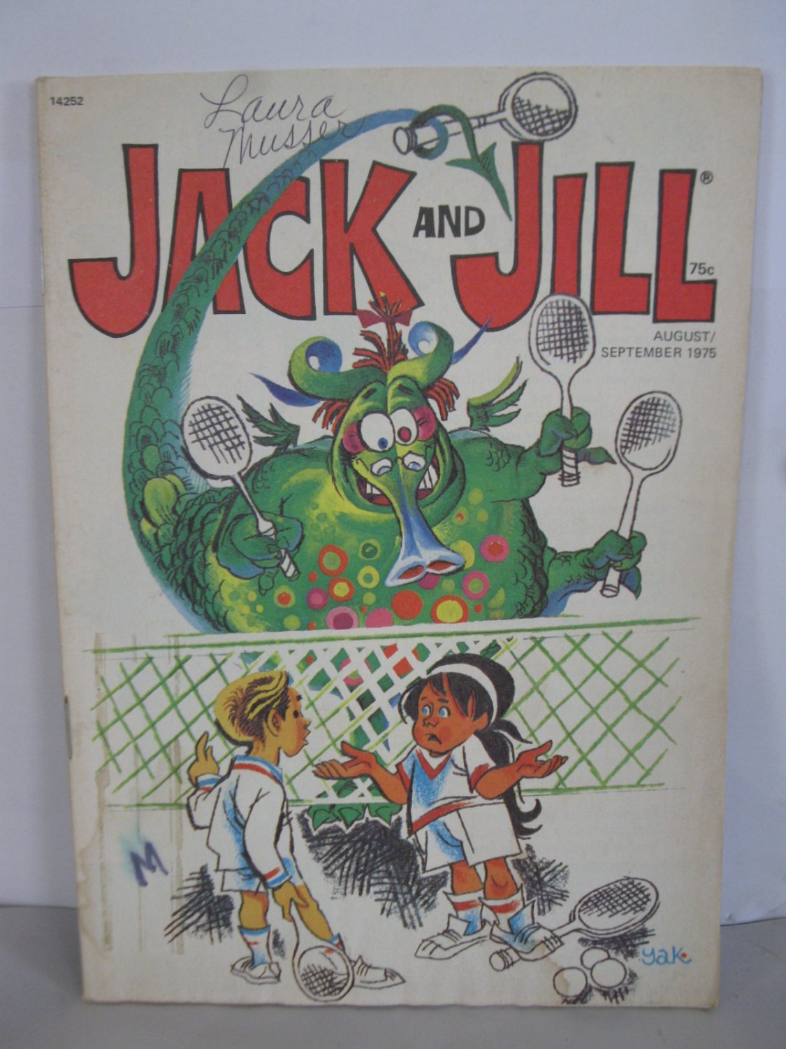 Vintage Jack and Jill Magazine Sept. 1975 vol. 37 7 Tom Yakutis