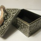 (BX-15) 1.5" x 2" x 1/5" Pink High Heel Shoe Jewelry Trinket Box - solid Metal