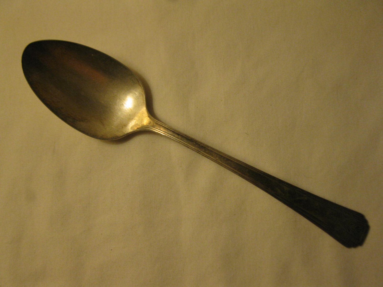 Oneida Community 1941 Clarion Pattern 8" Silver Plated Serving Spoon #5