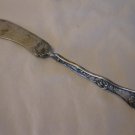 R. & B. 1914 Poppy Pattern 7.25" Silver Plated 'Twisted' Butter Knife