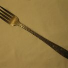 National Silver 1937 Rose & Leaf Pattern Silver Plated 7.5" Table Fork #1