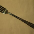 National Silver 1937 Rose & Leaf Pattern Silver Plated 7.5" Table Fork #2