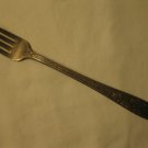 National Silver 1937 Rose & Leaf Pattern Silver Plated 7.5" Table Fork #4