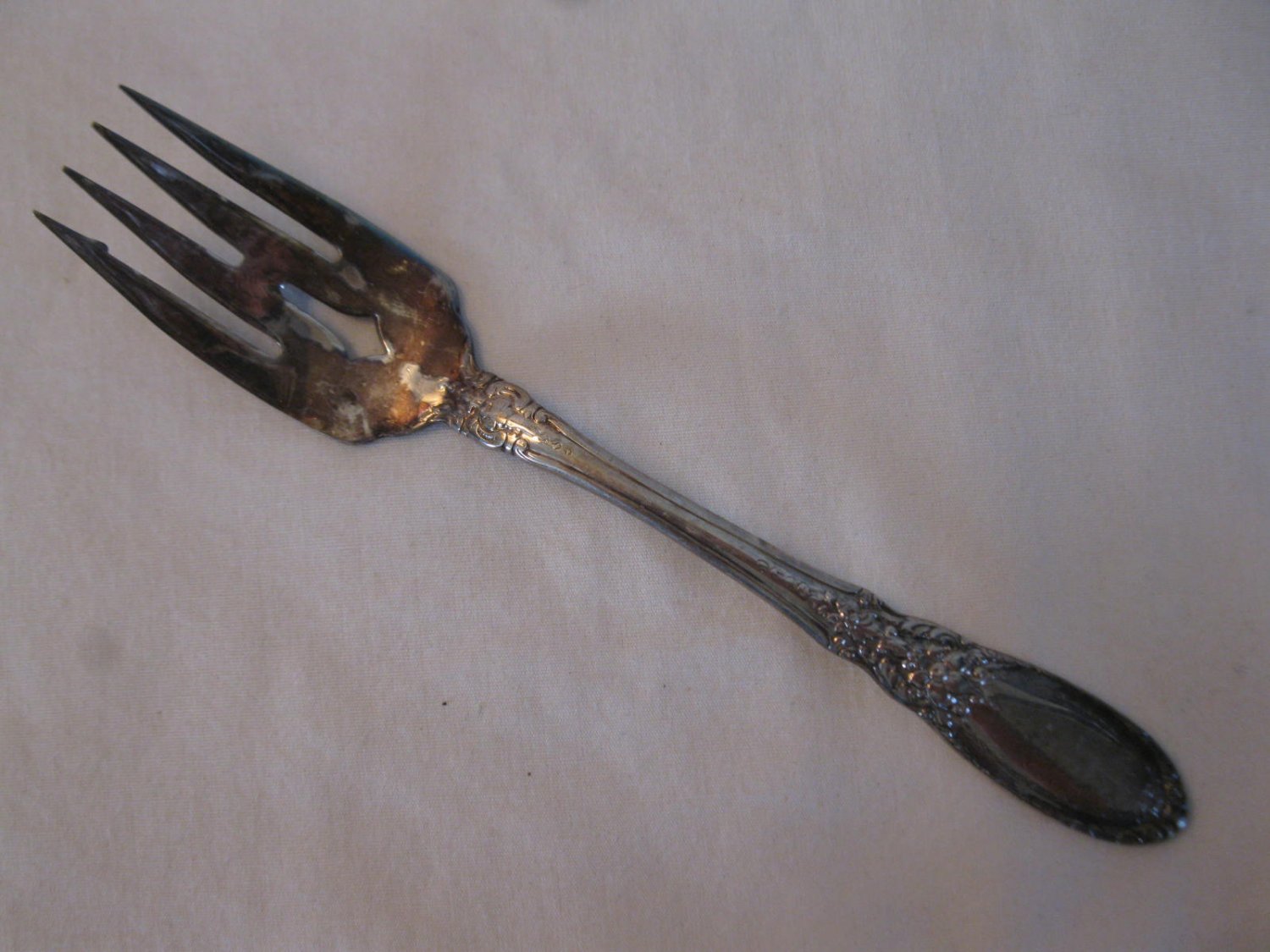 Towle E.P. 1980 Old Mirror Pattern Silver Plated 6.5" Dessert Fork #4