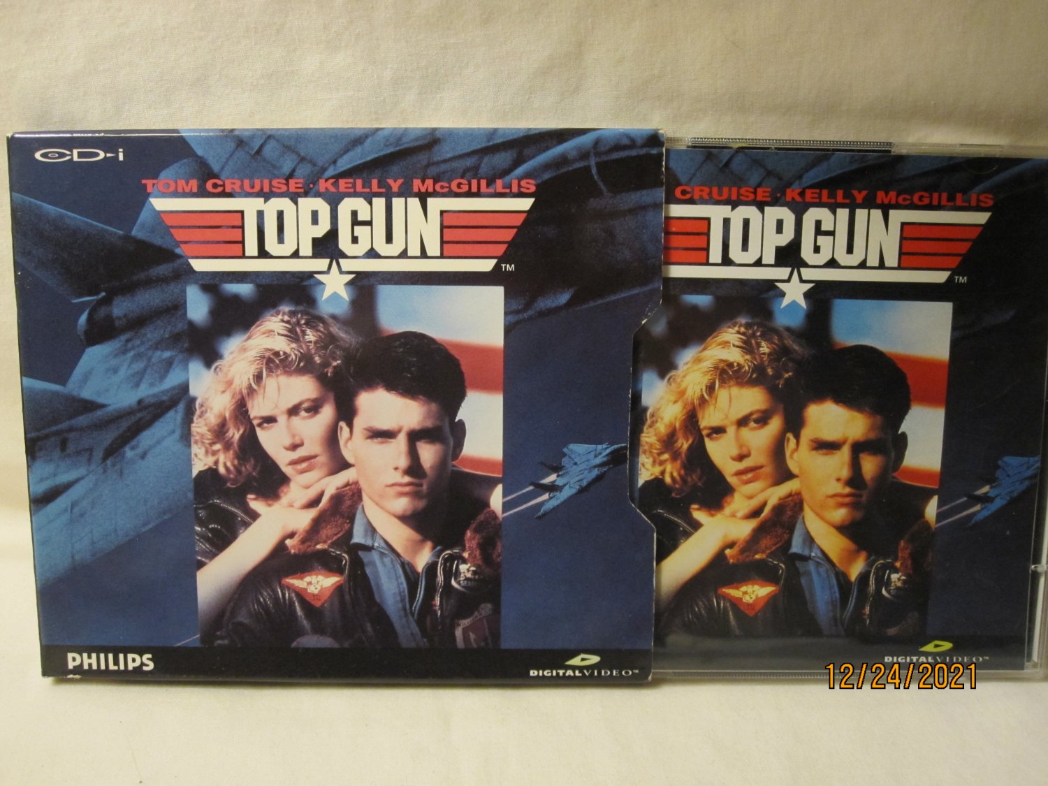 rare 1993 Philips Interactive CD-i movie: Top Gun - 2 disc - complete - clean