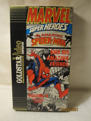 1991 Marvel Super Heroes VHS Tape: The Amazing Spider-Man & His 