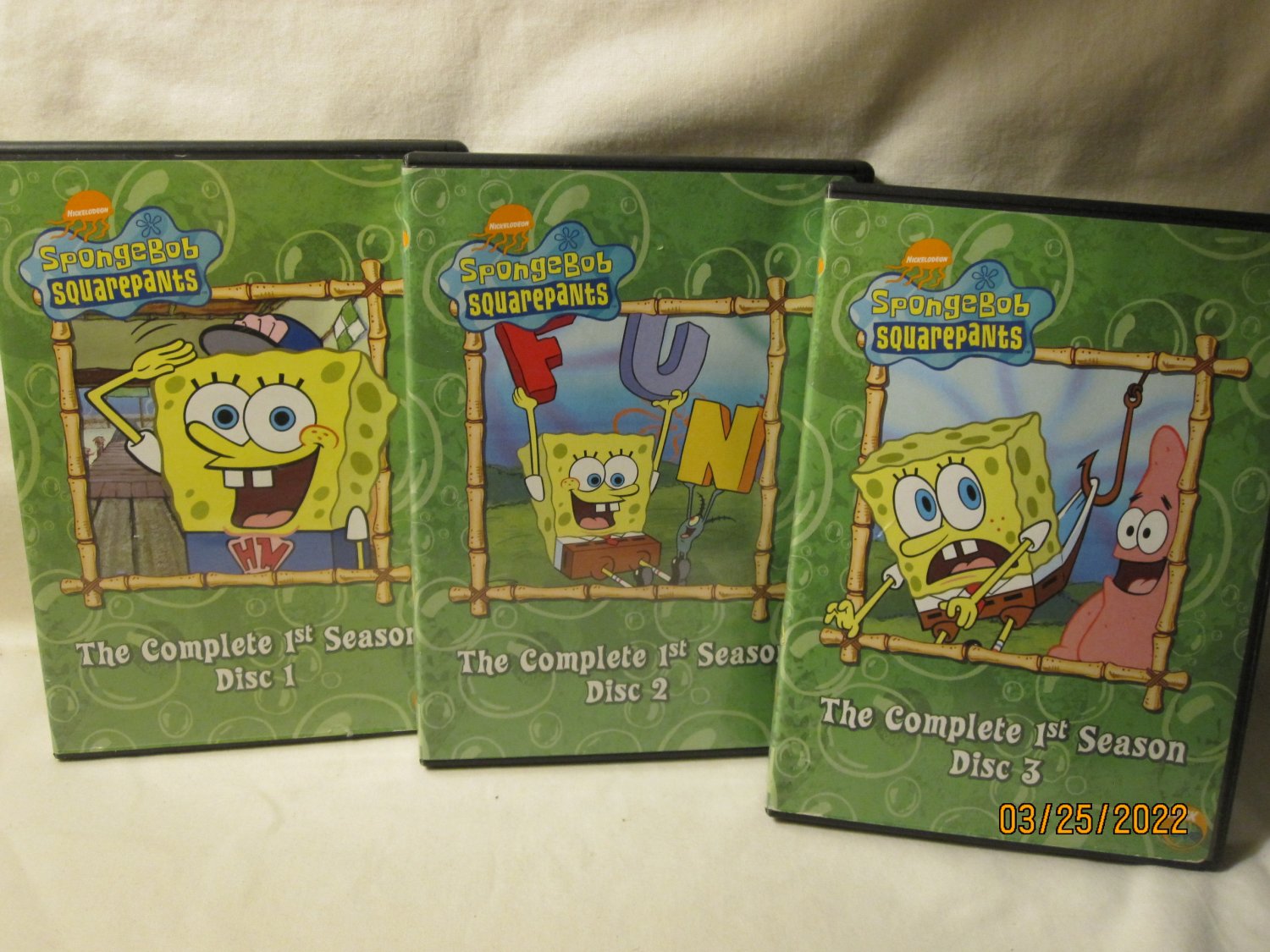 Dvd Movie Set: Spongebob Squarepants , Complete 1st Season - 40 Episodes