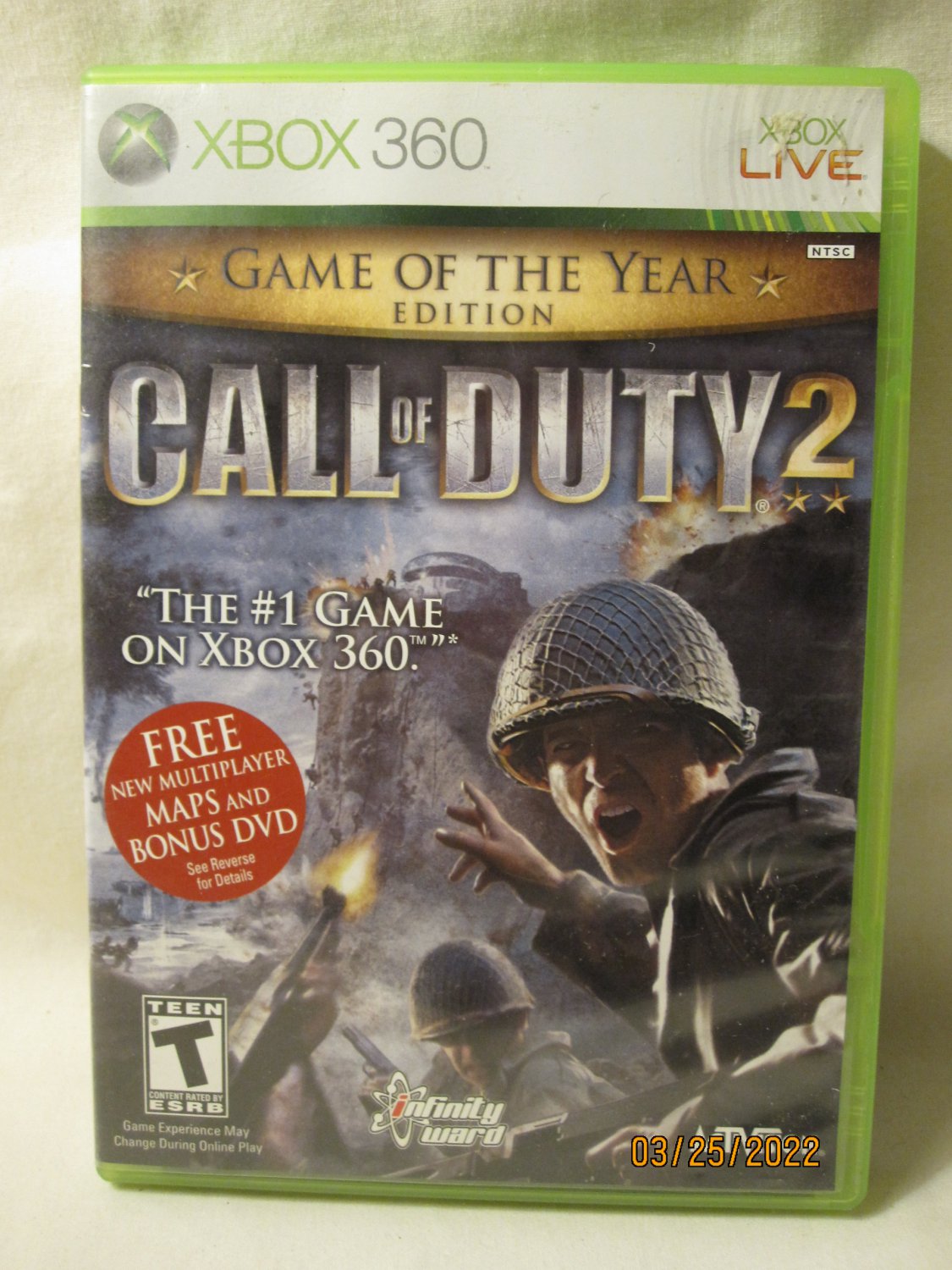 Xbox 360 Video Game: Call of Duty 2 - Game of the Year Ed. GOTY