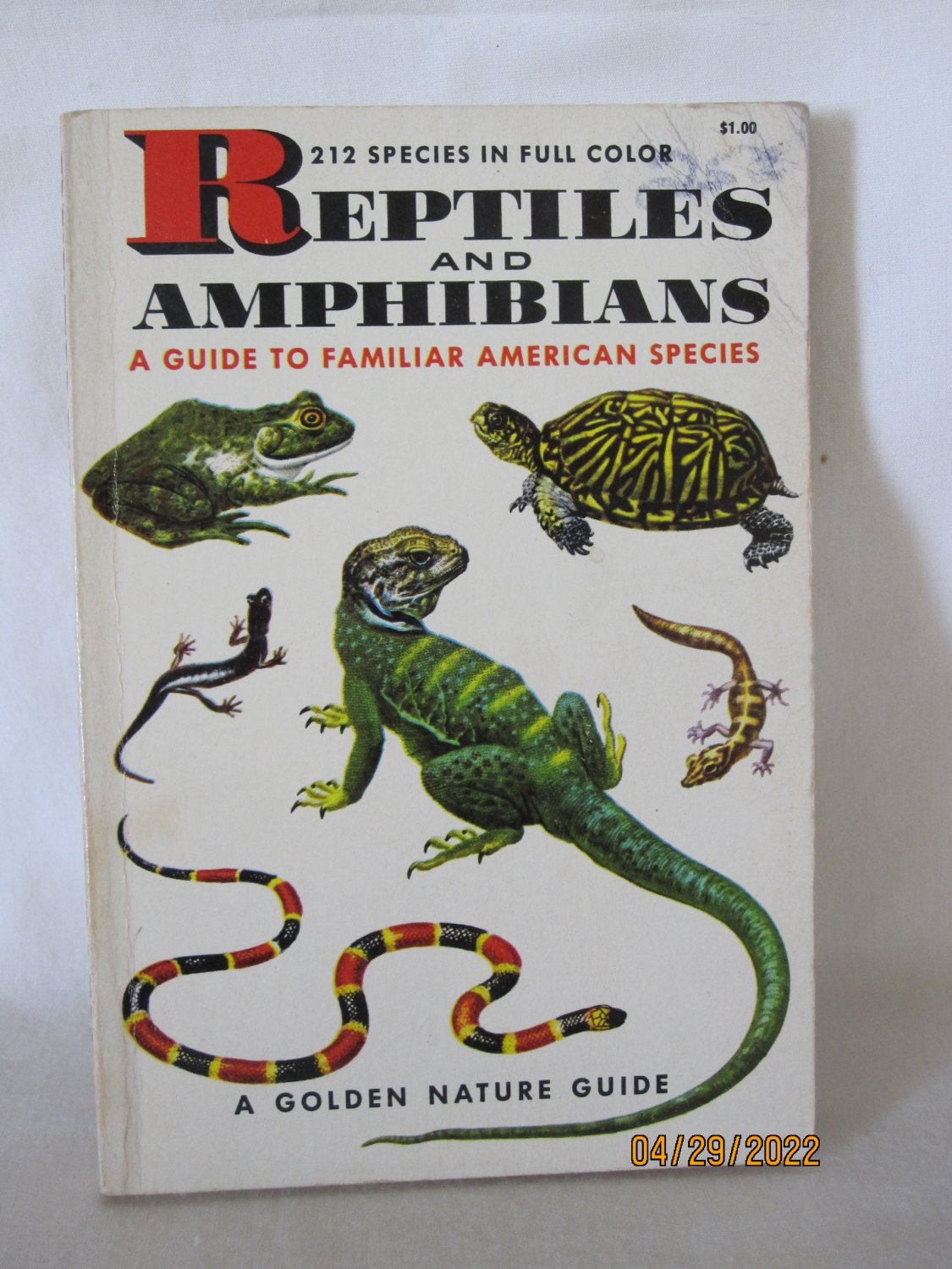 1956 Reptiles & Amphibians - Golden Nature Guide p/b book #24495