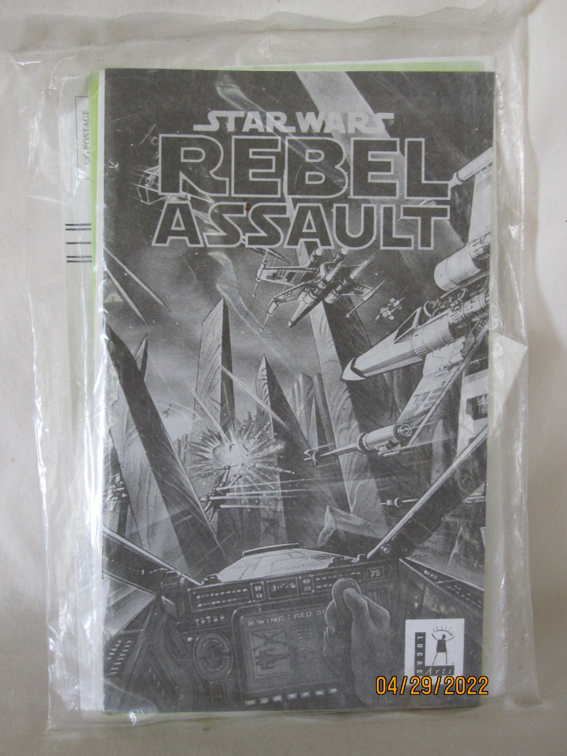 1993 PC Video Game: Star Wars Rebel Assault / Brand New, Factory Sealed for big box