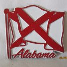 vintage Souvenir / Travel Refrigerator Magnet: 2"x2" Alabama State Flag Shaped