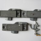 set of 3 vintage Aluminum Windows Spring Locks w/ screws