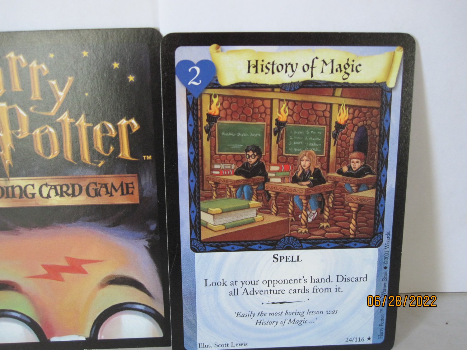 2001 Harry Potter TCG Card #24/116: History of Magic