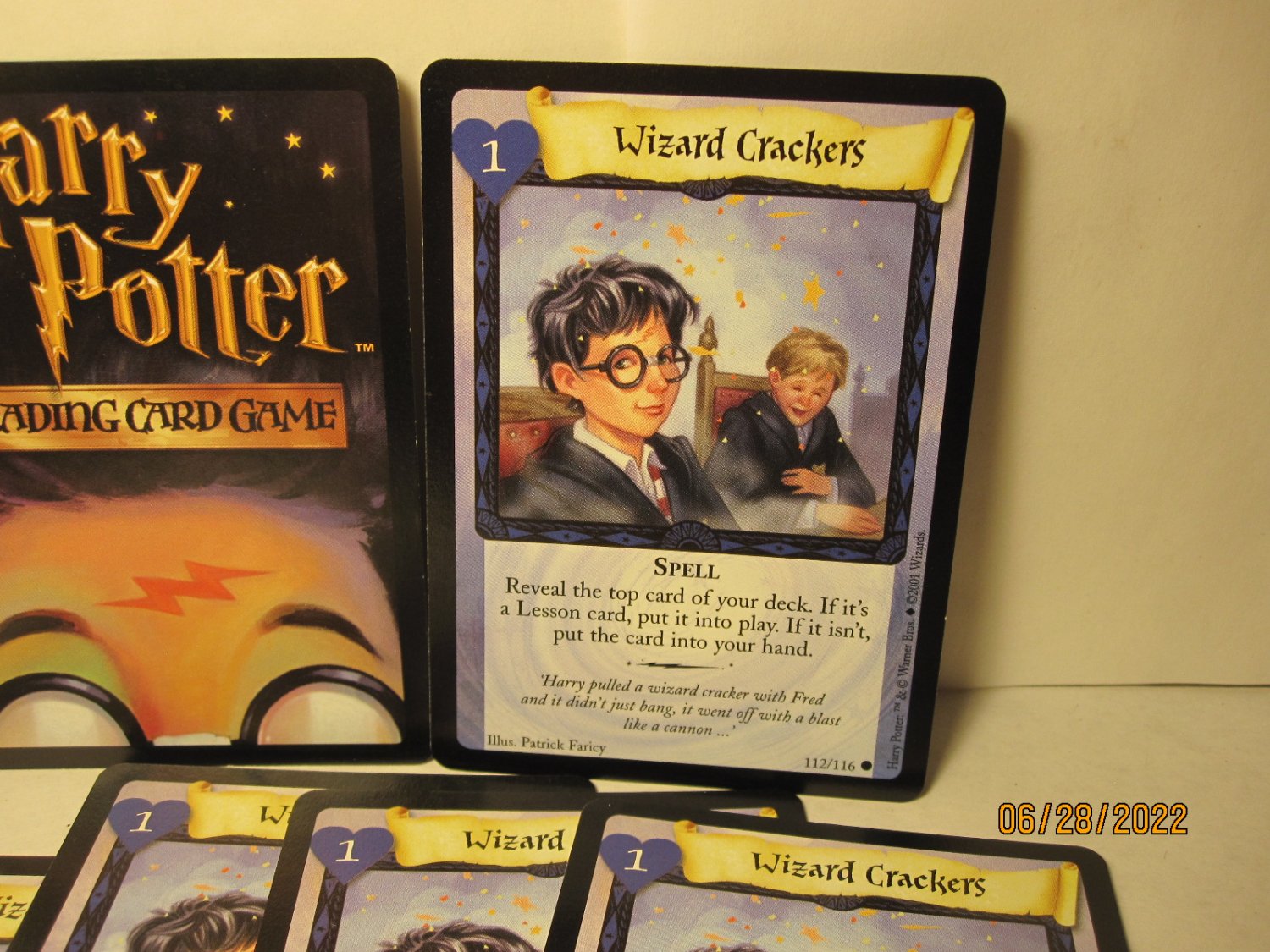 2001 Harry Potter TCG Card 112/116 Wizard Crackers