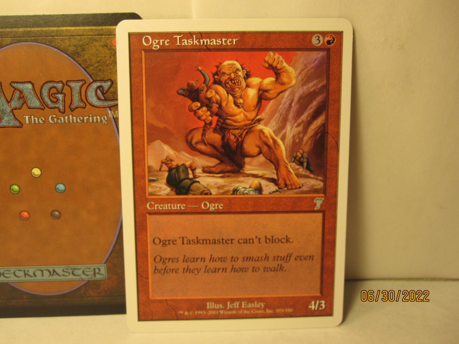 2001 Magic the Gathering MTG card #203/350: Ogre Taskmaster