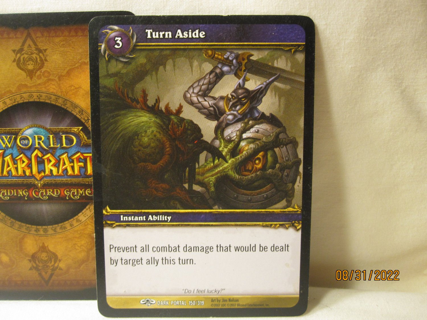 2007 World of Warcraft TCG Dark Portal card 150/319 Turn Aside