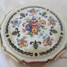vintage Stratton Compact - beautiful Cloisonne Lid, Gold, complete, nice