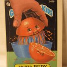 1987 Garbage Pail Kids trading card #3341b: Fruity Rudy / Off-Center
