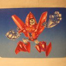 1985 Transformers Action trading card #29: Powerglide (blue)