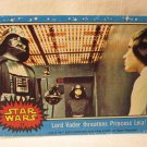 1977 Star Wars - a New Hope Trading Card #17: Lord Vader Threatens Princess Leia!
