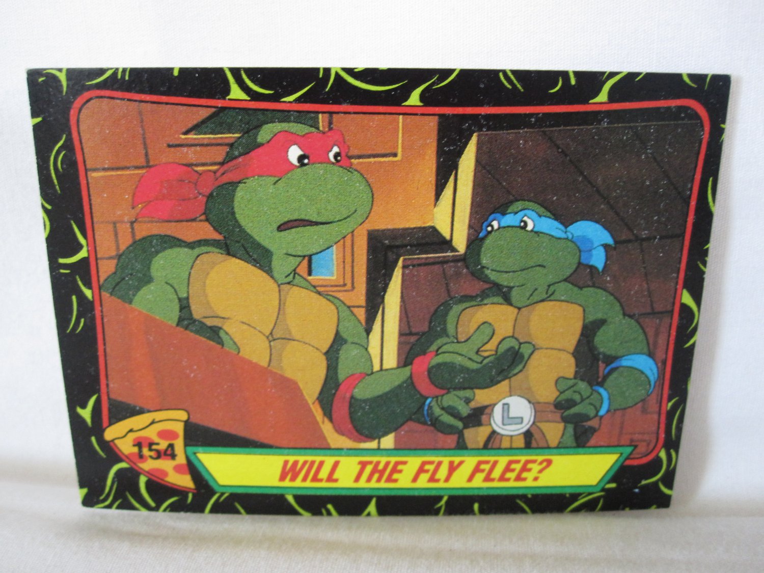 1989 Topps Teenage Mutant Ninja Turtles Trading Card 154 Will the fly