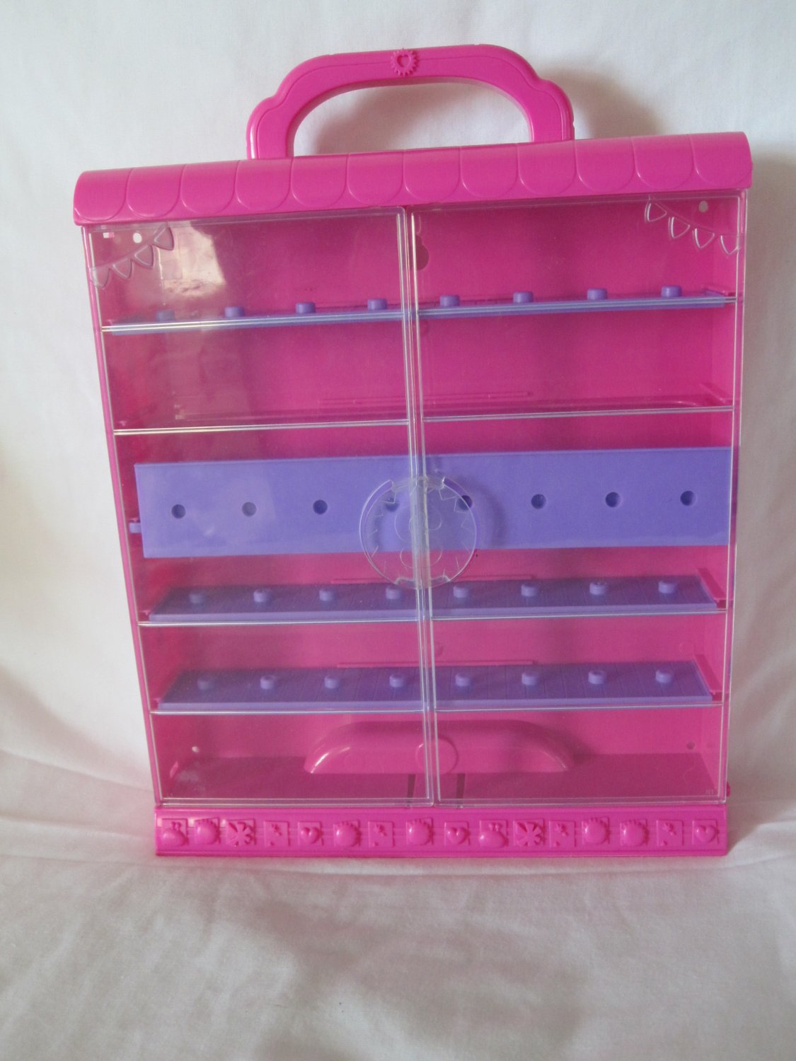 Shopkins Hot PInk Double Door Display Case