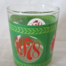 vintage '1978' logo 2.25" Shot Glass / Sipping Glass Christmas Themed