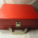 vintage Carron MFG Co. Portable 33/45RPM Record Player - Red model #CM5 - Tested / Works