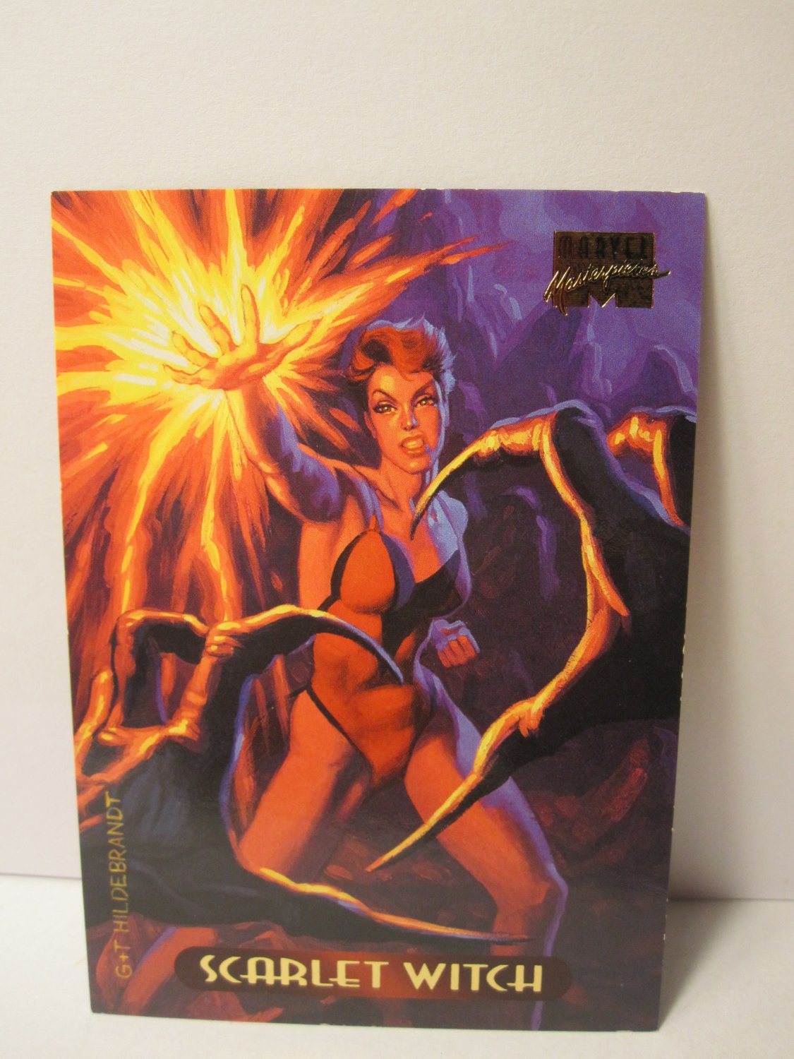 1994 Marvel Masterpieces Hildebrandt Brothers ed. trading card #105: Scarlet Witch