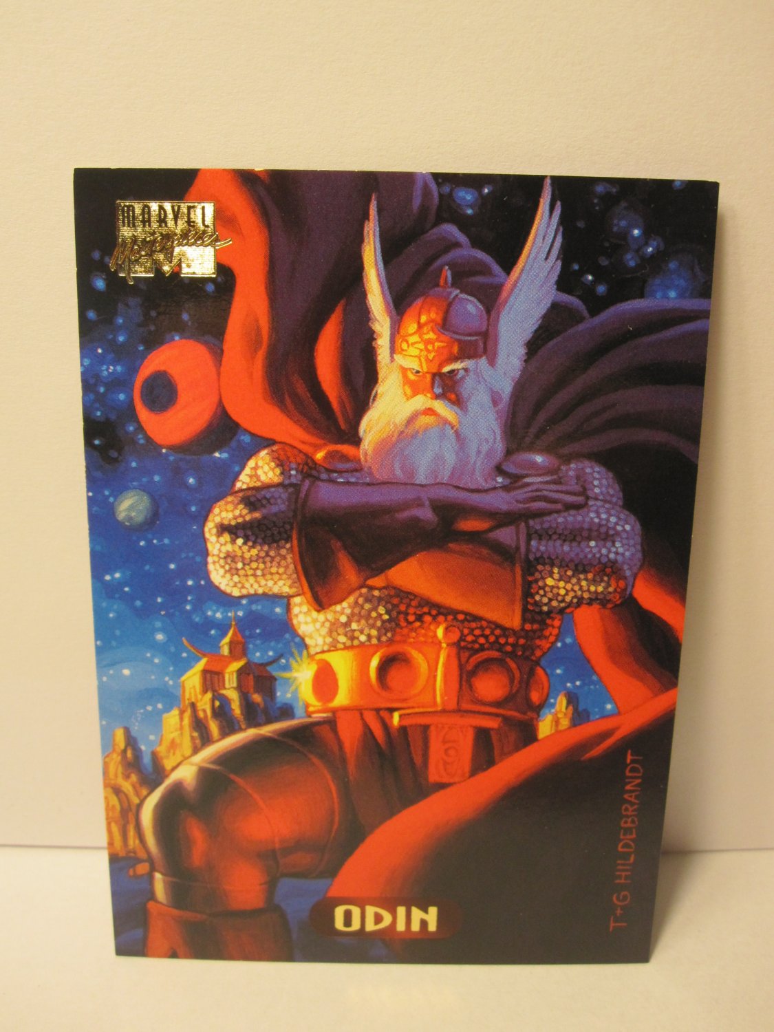 1994 Marvel Masterpieces Hildebrandt Brothers ed. trading card 87 Odin