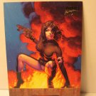 1994 Marvel Masterpieces Hildebrandt Brothers ed. trading card #32: Domino