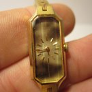 vintage Seiko Ladies Watch - model #1320-5989 R - gold-tone, link band w/ chainSmoky Dial